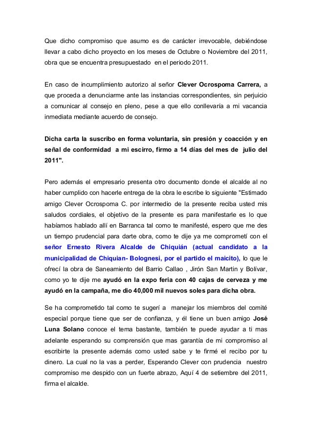 LA BUENA CONDUCTA DEL ALCALDE IVO DEL DISTRITO DE AQUIA 