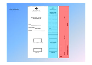 HOJA DE EXAMEN
 