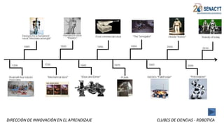 DIRECCIÒN DE INNOVACIÓN EN EL APRENDIZAJE CLUBES DE CIENCIAS - ROBOTICA
 