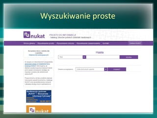 Wyszukiwanie proste
 