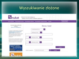 Wyszukiwanie złożone
 