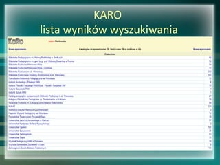 KARO
lista wyników wyszukiwania
 