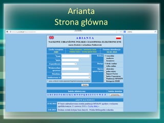 Arianta
Strona główna
 