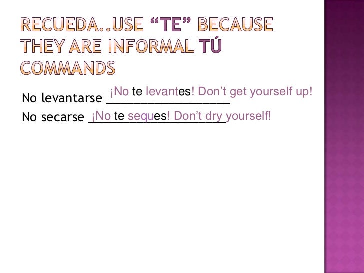 affirmative tu commands