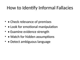 Informal_Fallacies_Hurley_Detailed.pptxv | PPTX