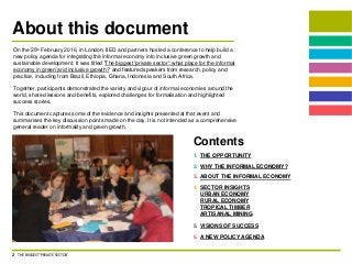 On the 25th February 2016, in London, IIED and partners hosted a conference to help build a
new policy agenda for integrat...