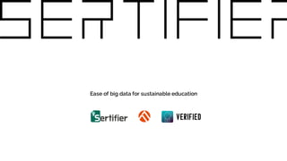 Ease of big data for sustainable education
 