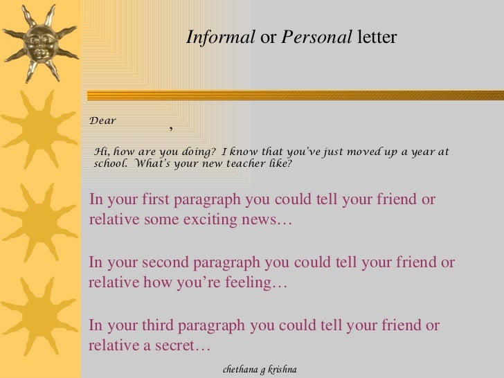 Informal Letters
