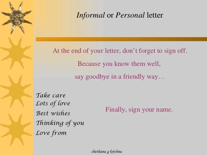 informal letters ways to end a love letter