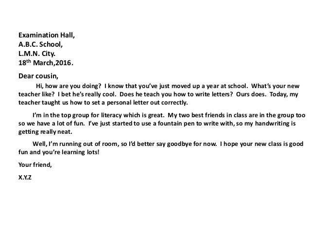 informal letter writing letter to say goodbye