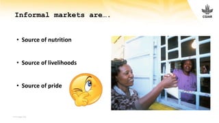 Informal markets and nutrition in Africa