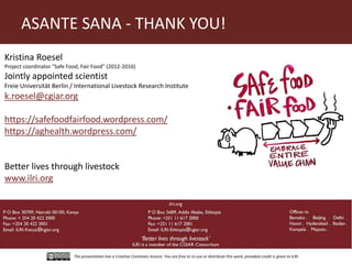 The importance of and experience in building the capacity of informal markets, especially in the context of sub-Saharan Africa