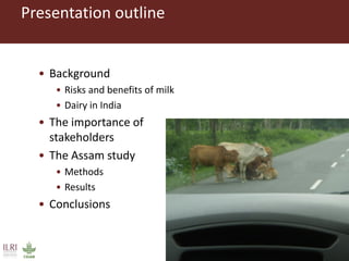 Evaluating risks in the informal milk value chain in Northeast India