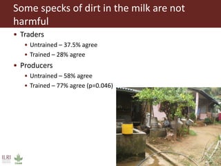 Evaluating risks in the informal milk value chain in Northeast India