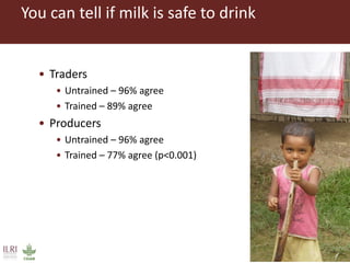 Evaluating risks in the informal milk value chain in Northeast India