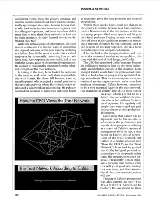 Informal networks the company behind the charts by david krackhardth | PDF