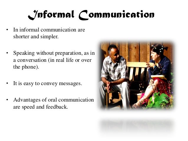 Informal oral communication ppt ebin k jose