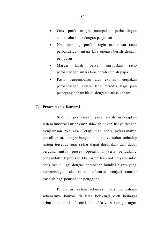 Informasi dan proses bisnis