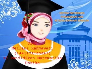 Oleh
Meilani Rahmawati
(1441172105061)
3C Pendidikan Matematika
Unsika
 