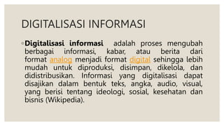 Informatika 9 Informasi dan publikasinya | PPTX