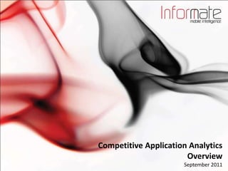 Competitive Application Analytics Overview September 2011  