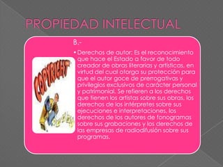 PROPIEDAD INTELECTUAL