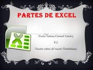 PARTES DE EXCEL


       Yessica Tatiana Coronell Sánchez

                      9-2

    Nuestra señora del rosario Floridablanca
 