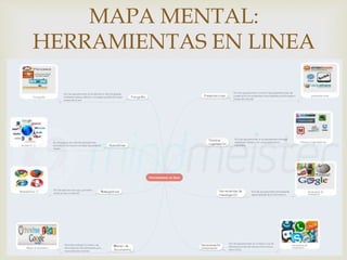 
MAPA MENTAL:
HERRAMIENTAS EN LINEA
 