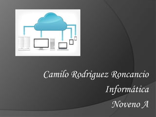 Camilo Rodriguez Roncancio 
Informática 
Noveno A 
 