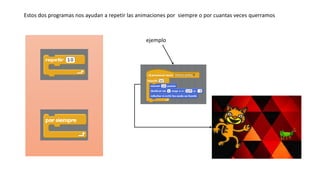 Estos dos programas nos ayudan a repetir las animaciones por siempre o por cuantas veces querramos
ejemplo