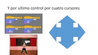 Y por ultimo control por cuatro cursores