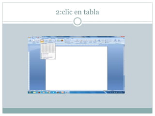 2:clic en tabla
 