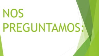 NOS
PREGUNTAMOS:
 