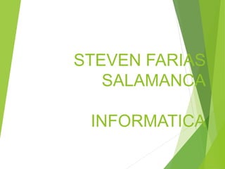 STEVEN FARIAS
SALAMANCA
INFORMATICA
 