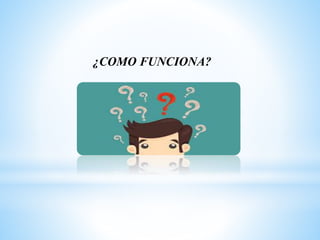 ¿COMO FUNCIONA?
 