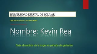 Nombre: Kevin Rea
UNIVERSIDAD ESTATAL DE BOLÍVAR
CARRERA DE ENFERMERIA
 
