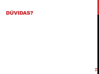 15

DÚVIDAS?

 
