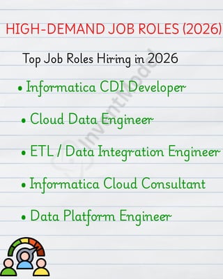 Ultimate 2026 Informatica IDMC CDI PDF Training Roadmap Inside 📄 | PDF
