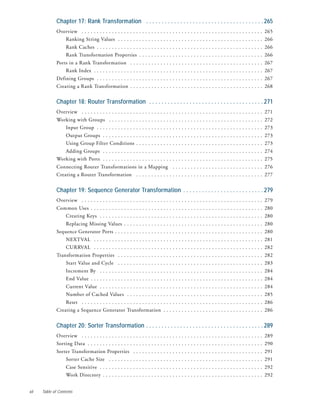 Informatica transformation guide | PDF