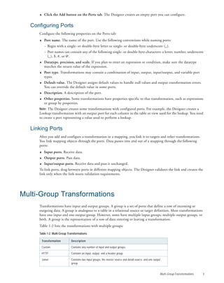 Informatica transformation guide | PDF