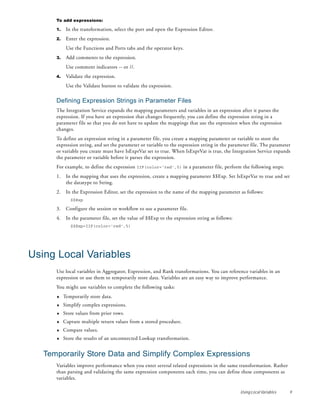 Informatica transformation guide | PDF