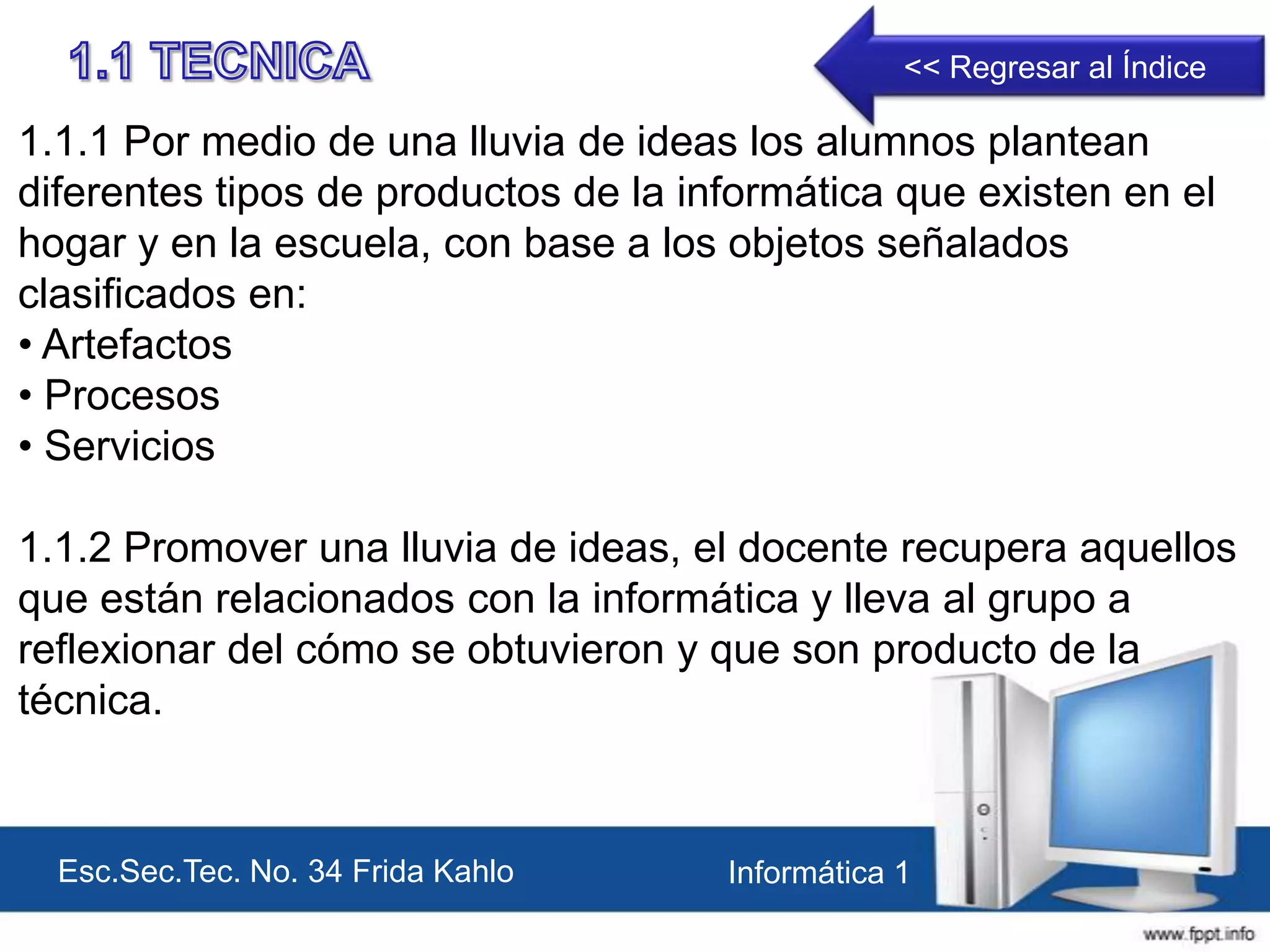 Informatica 1 | PPTX