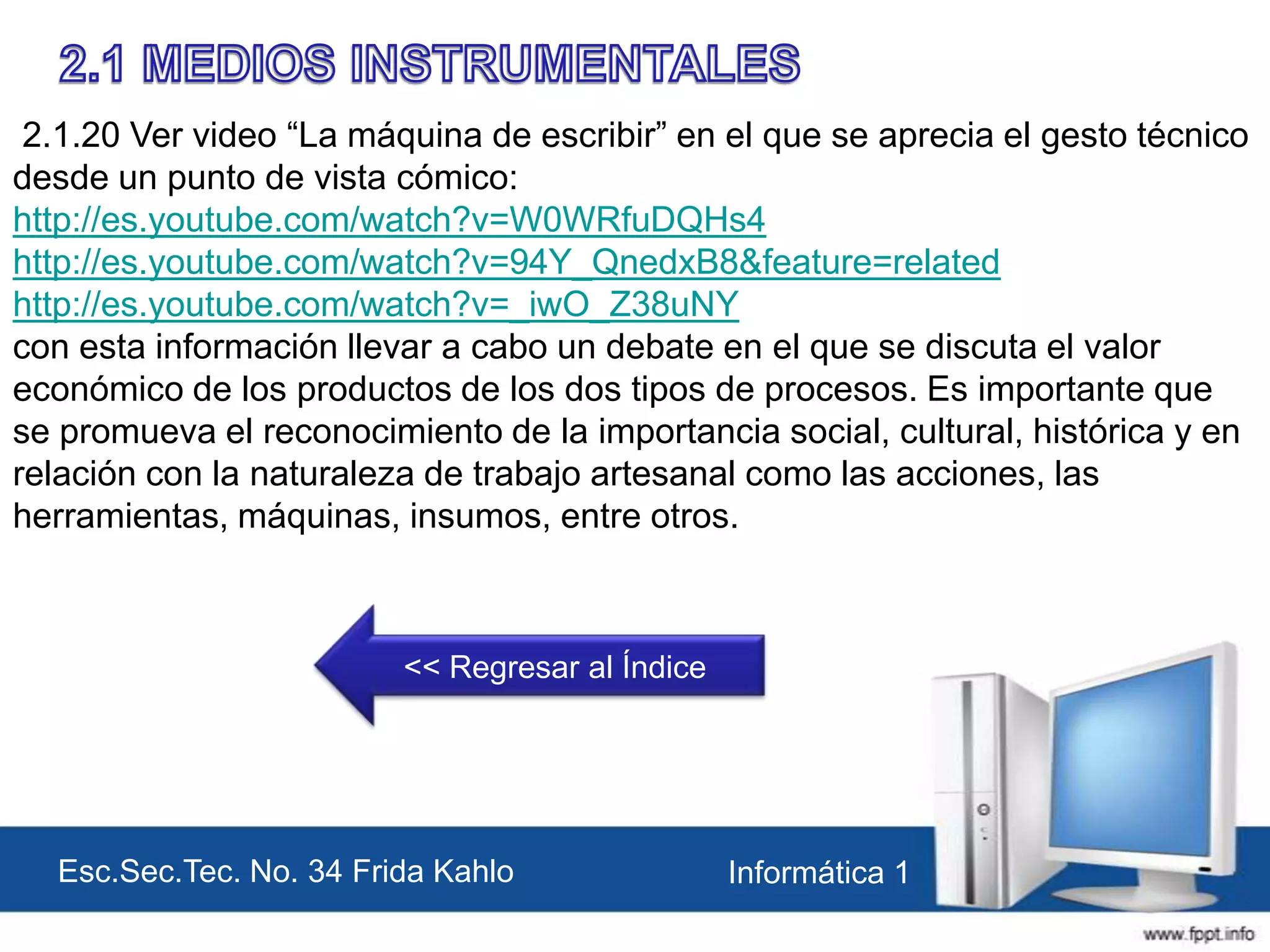 Informatica 1 | PPTX