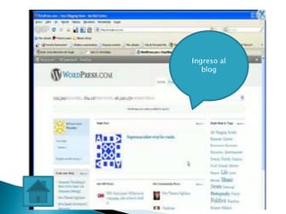 Ingreso al
   blog
 