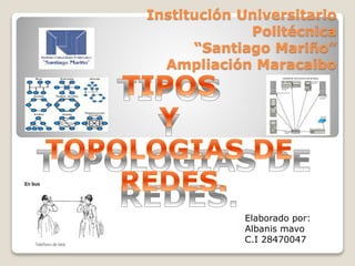 Institución Universitario
Politécnica
“Santiago Mariño”
Ampliación Maracaibo
Elaborado por:
Albanis mavo
C.I 28470047
 