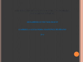 INSTITUCION EDUCATIVA MUNICIPAL NORMAL
SUPERIOR DE PASTO
DESARROLLO TECNOLOGICO
GABRIELA ALEXANDRA MARTINEZ BURBANO
11-1
 