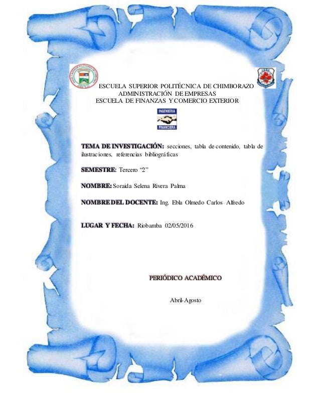 Word Secciones Tabla De Contenido Tabla De Ilustraciones Referenci