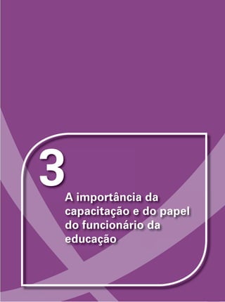 59
I
M
P
O
R
T
A
N
T
E
UNIDADE
3
3A importância da
capacitação e do papel
do funcionário da
educação
 