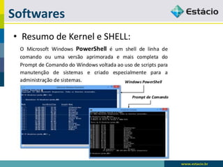 Softwares 
•Resumo de Kernele SHELL:  