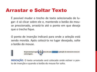 Arrastar e Soltar Texto
 